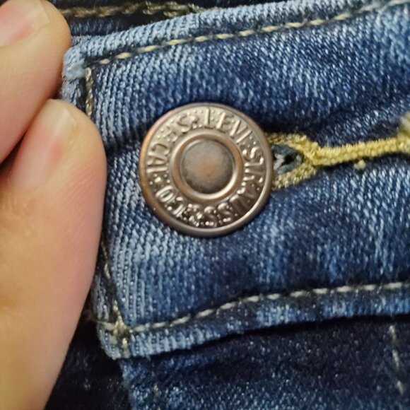 Levis Jeans Womens 29 Blue 711 Skinny Mid Rise Denim Stretch Classic Fit - Picture 9 of 11